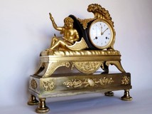 Rare antique Empire clock Eros