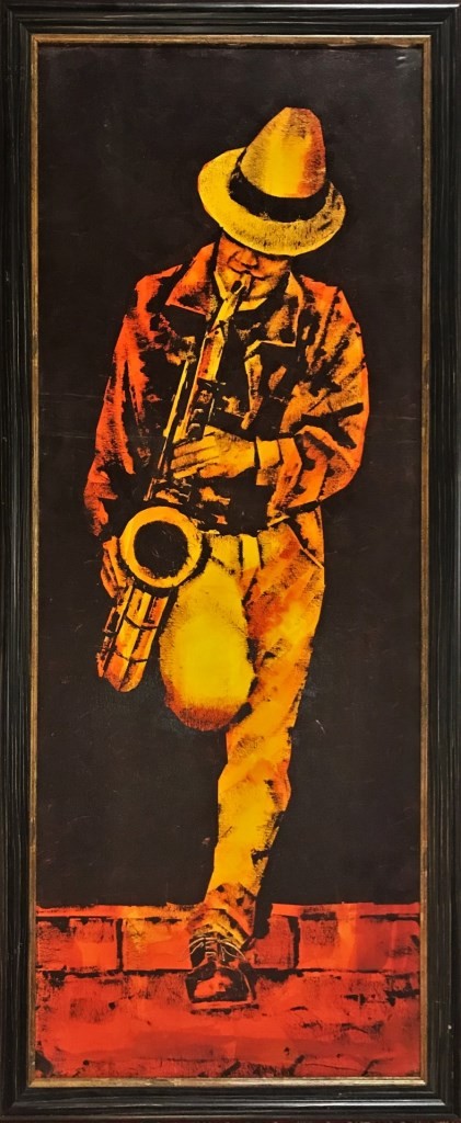 Vintage triptych "Musicians"