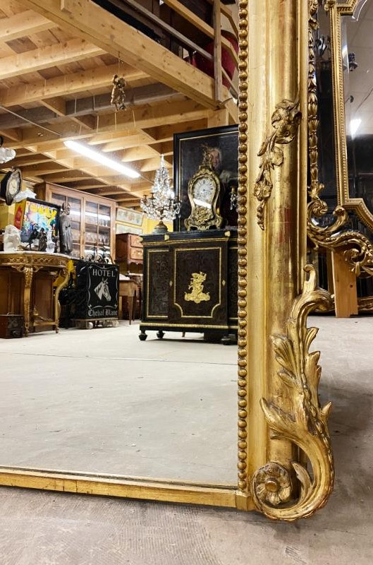 Large antique mirror