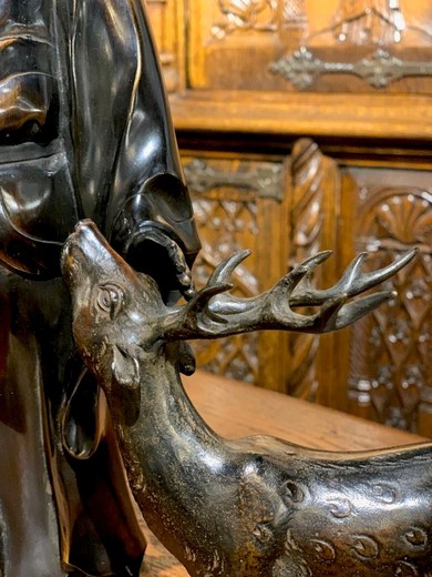 Sculpture "Dzurodzin with a deer".