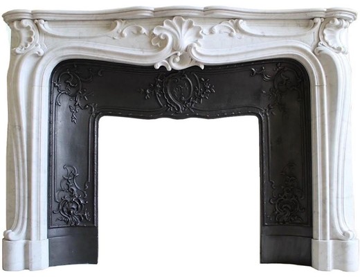 Antique fireplace portal