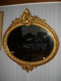 Large wooden mirror