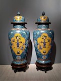 Antique pair vases "Seasons"