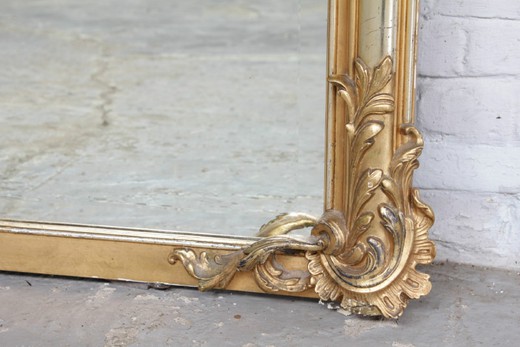 Антикварное зеркало, старинное зеркало, зеркало в стиле рококо, зеркало в стиле Людовика XV, зеркало