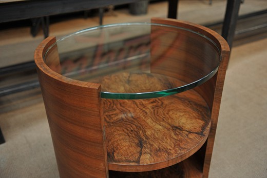 Круглый стол в стиле ар-деко, антикварный стол, винтажный стол, кофейный столик, журнальный столик, антикварная мебель, мебель в стиле ар-деко
