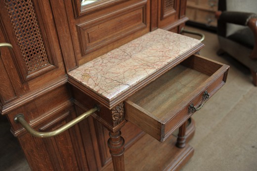 антикварная вешалка, старинная вешалка, мебель в стиле Людовика XVI, деревянная вешалка, мебель в прихожую