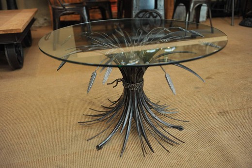 Антикварный столик, кофейный столик, столик «Сноп пшеницы», стиль шанель, стиль Chanel