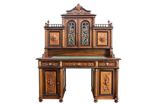Письменный стол, антикварный письменный стол, старинный письменный стол, антикварный стол-кабинет, старинный стол-кабинет, европейская мебель, европейский антиквариат, купить антиквариат