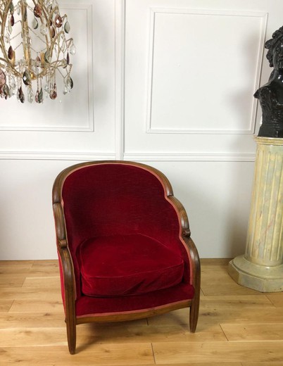 Винтажное кресло в стиле ар-деко, кресло в стиле ар-деко, антикварное кресло, старинное кресло, антикварная мебель, старинная мебель,мебель ар-деко, мебель арт-деко