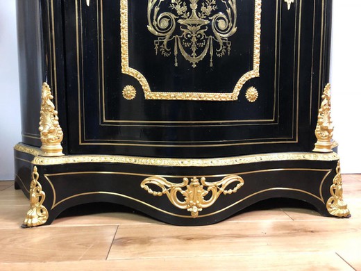 Антикварная консоль в стиле Наполеона III, старинная консоль, антикварная мебель, старинная мебель, стиль буль, техника маркетри