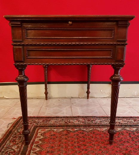 Письменный стол в стиле Людовика XVI, антикварный стол, старинный стол, антикварная мебель, старинная мебель, французская мебель, стиль Людовика XVI, бюро, стол в кабинет, мебель из ореха