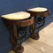 Pair of antique wall consoles