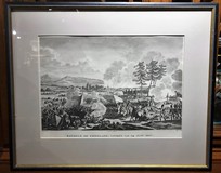 Antique engraving "Battle of Friedland"