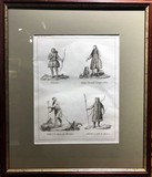 Antique engraving "Costumes of the Peoples of Siberia"