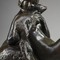 Antique sculpture "Girl with a lamb"