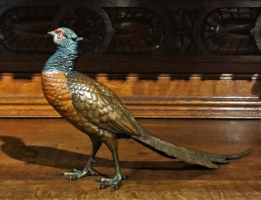 Antique sculpture "Pheasant"