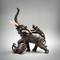 Антикварная скульптура "Слон с тиграми"