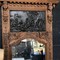 Антикварное зеркало из беленого дуба с барельефом