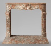 Antique fireplace Louis XV style