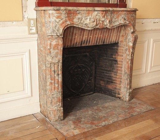 Antique fireplace Louis XV style