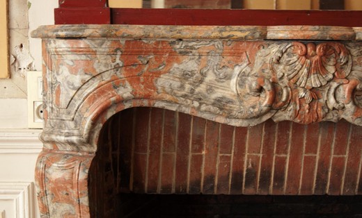 Antique fireplace Louis XV style