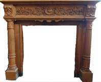 Antique fireplace portal