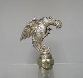 Antique authentic rooster figurine radiator cap