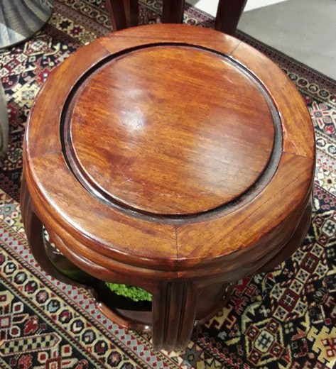 Antique Chinese pedestal table
