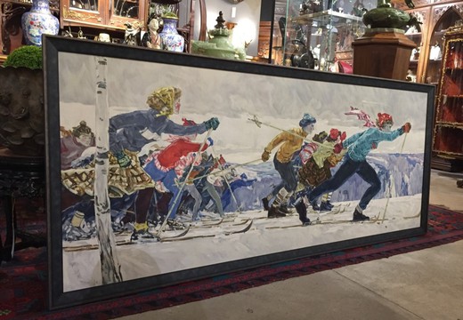 Painting "Skiers"