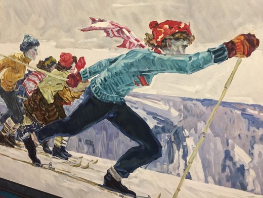 Painting "Skiers"