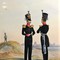 Antique lithography "The uniform officers of the Guards infantry."