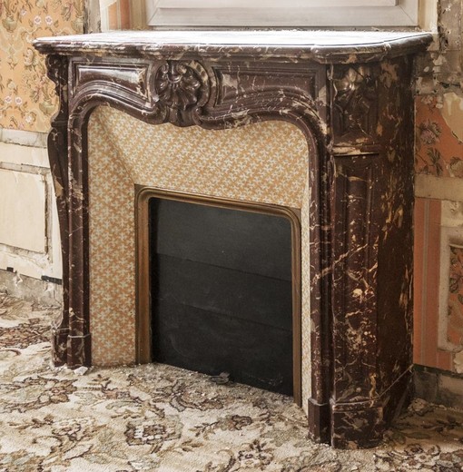 Antique fireplace Louis XV style