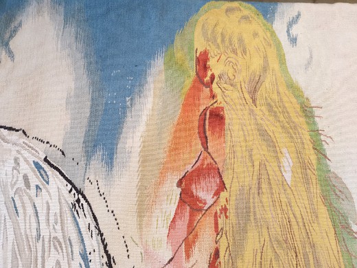 Vintage tapestry "Lady Godiva"