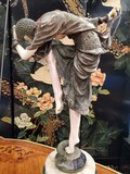 Antique art deco dancer sculpture