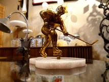 Vintage sculpture "Hockey player"