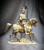 Antique sculpture "Knight on a horse"