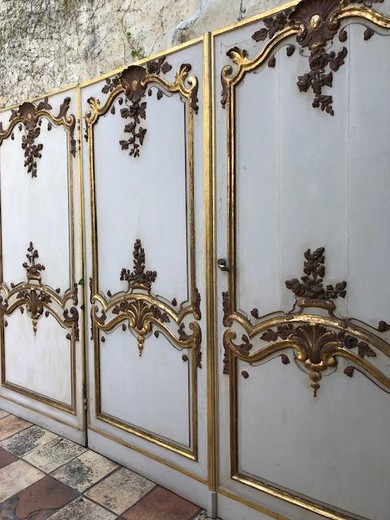 Антикварные парадные двери в стиле Людовика XV