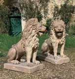 Antique park sculptures "Lions"