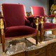 Antique twin armchairs