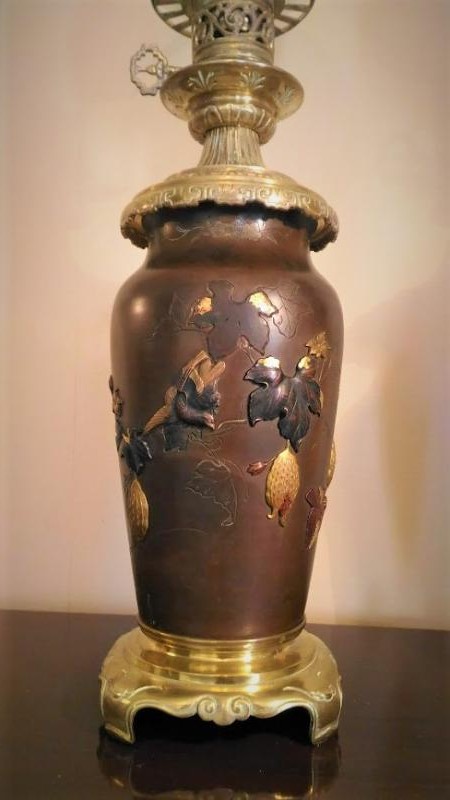 Antique paired lamps