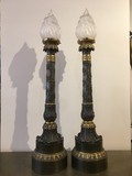 Antique flame shape table lamps