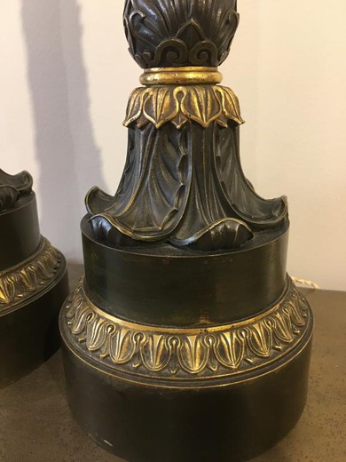 Antique flame shape table lamps