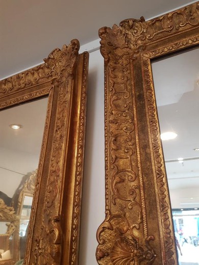 Antique Louis XIV pair mirrors