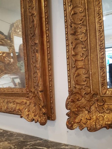 Antique Louis XIV pair mirrors