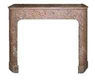 Antique pompadour fireplace