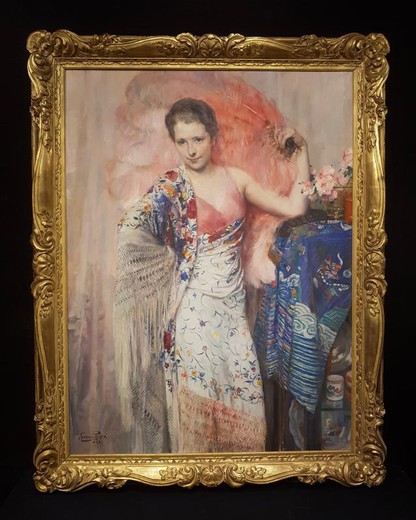 Antique portrait of a countess Doltremont