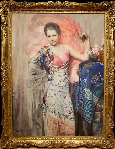 Antique portrait of a countess Doltremont