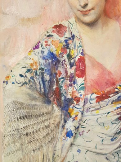 Антикварный портрет графини Регины Дольтремон
