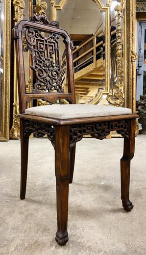 Antique dragon chair