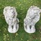 Park sculptures of lions
